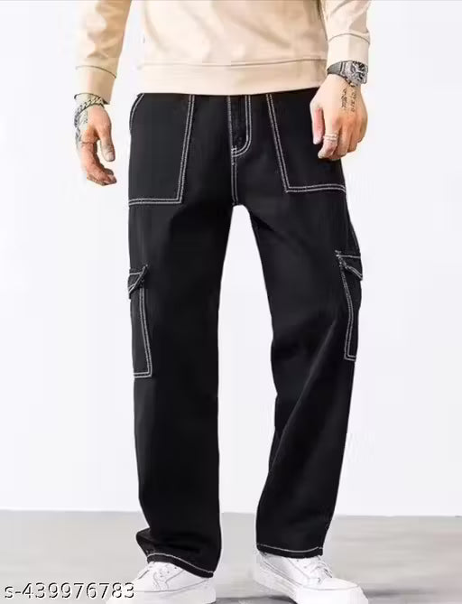 Men's Black Cargo Pants