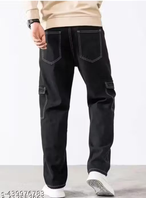 Men's Black Cargo Pants