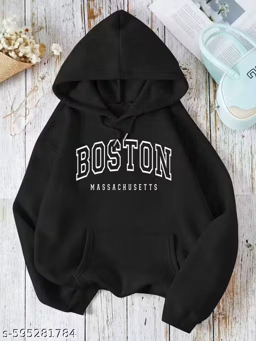 Boston Massachusetts Graphic Hoodie