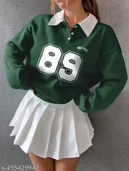 Trendy Collar Sweatshirt