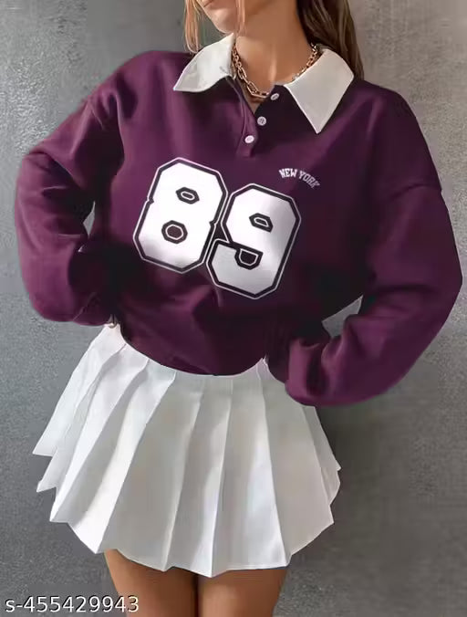 Trendy Collar Sweatshirt