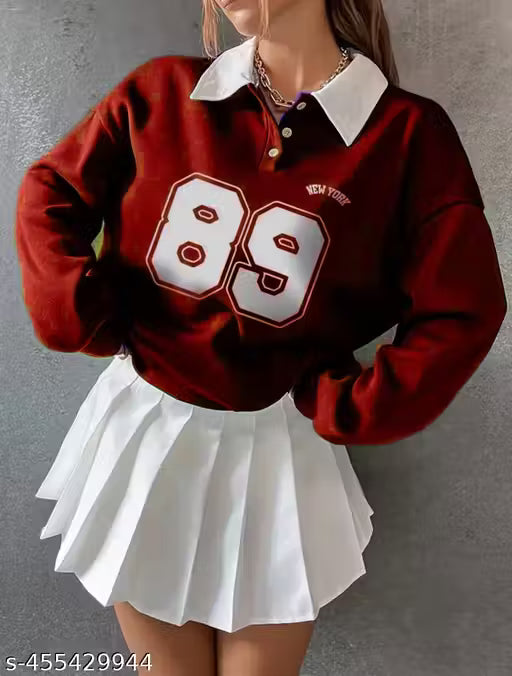 Trendy Collar Sweatshirt