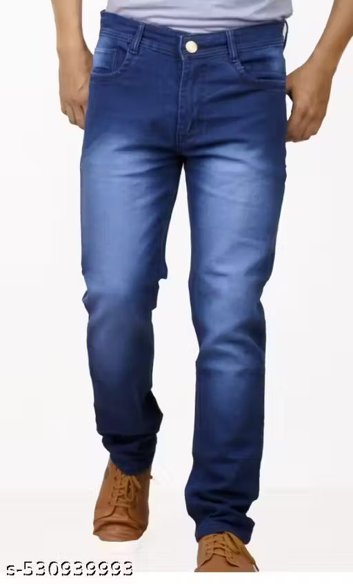 Dark Blue Slim Fit Denim Jeans