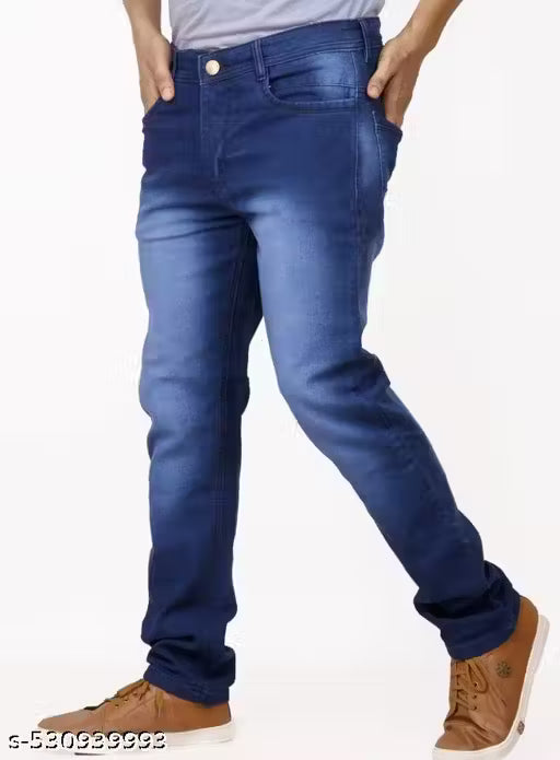 Dark Blue Slim Fit Denim Jeans
