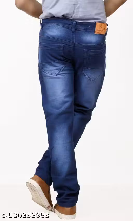 Dark Blue Slim Fit Denim Jeans