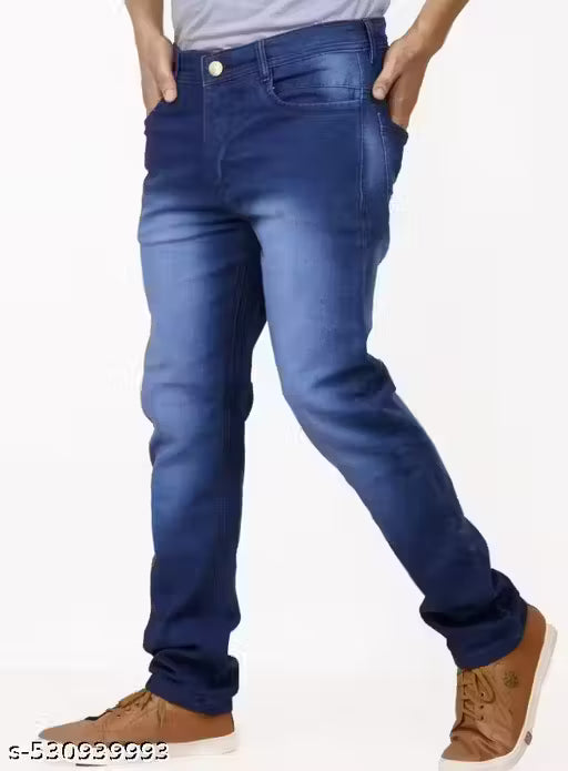 Dark Blue Slim Fit Denim Jeans