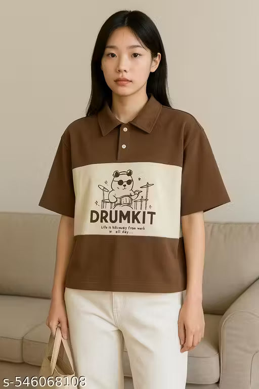 Comfy Color block Polo Shirt